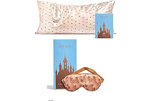 Disney x Kitsch Satin Pillowcase with Sleep Mask (King, Desert Crown)