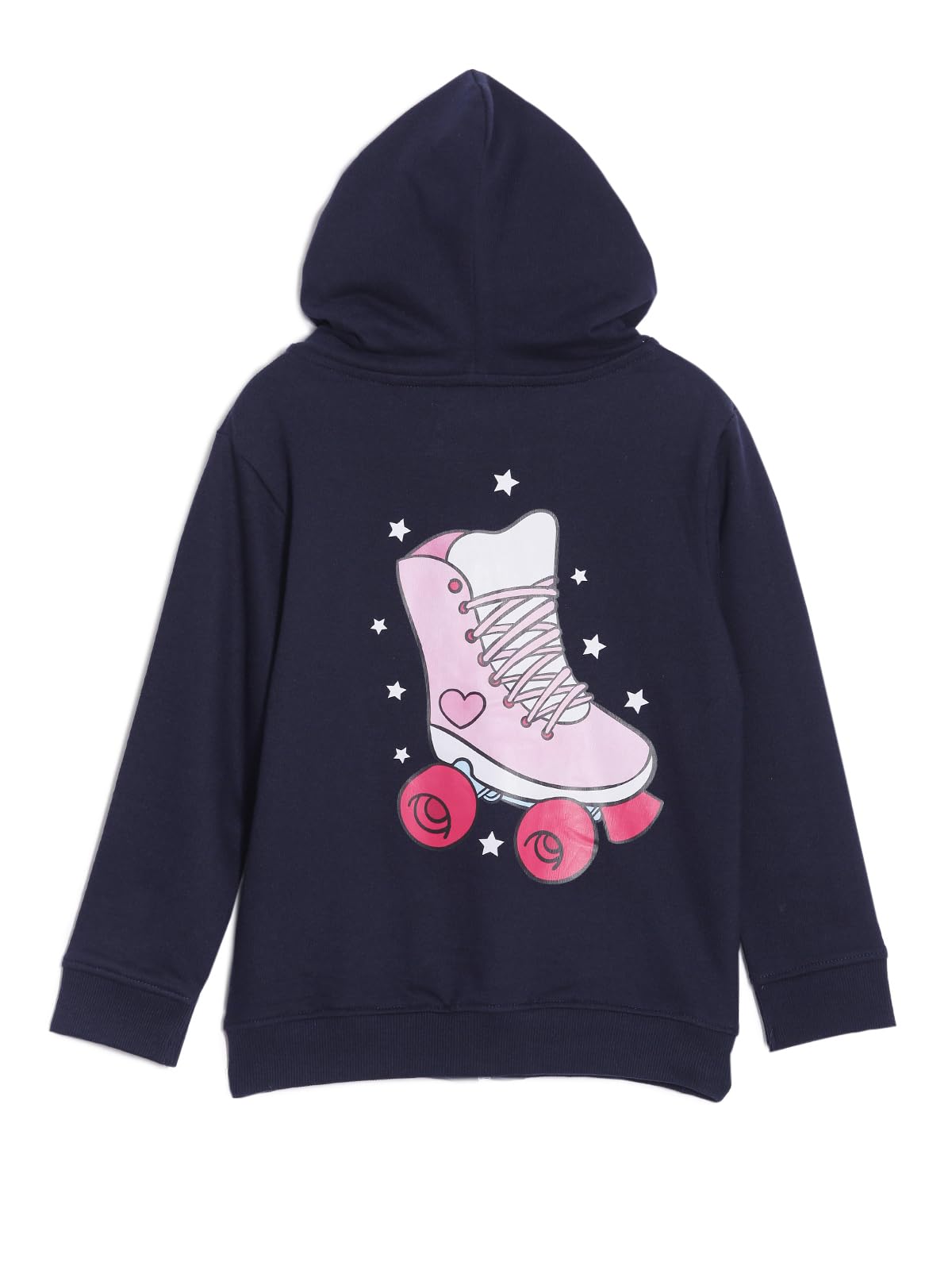 The Mom Store Winter Jackets for Kids | Cute Sweatshirt and Cool Hoodies for Baby Boy and Baby Girls | Cotton | with Zippers | Hoodie Cap | Let's Roll | 4-5Y - Image 2 thumbnail