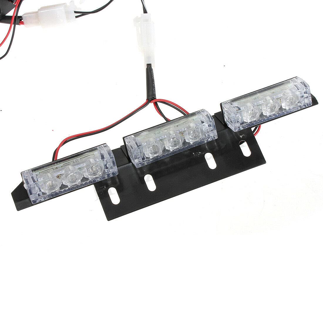 Riloer Migająca lampa błyskowa, 54 LED awaryjne światła stroboskopowe do samochodów ciężarowych przyczep światła awaryjnego, niebieskie