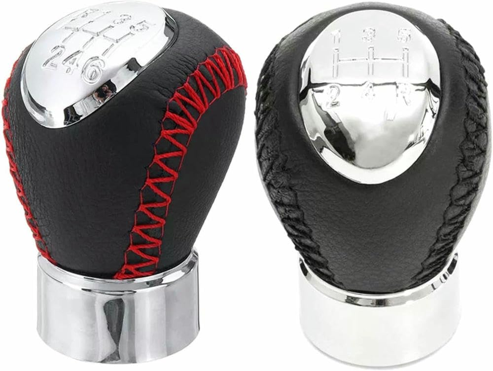 GZNBB Car Manual Gear Shift Knob Boot Cover Gaiter Lever Shifter Handle Stick, for Mazda 6 GG GY 2002-2007