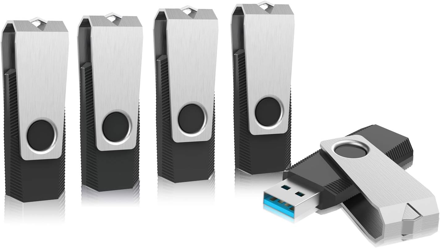 Sanfeya USB 3.0 Flash Drive Bulk Thumb Drive Swivel Storage Jump Drive Bulk Pen Drive Memory Stick for PC Computer Laptop