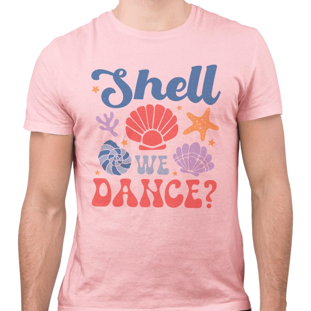 TeesAndTankYou Shell We Dance Shirt Unisex 2X-Large Pink