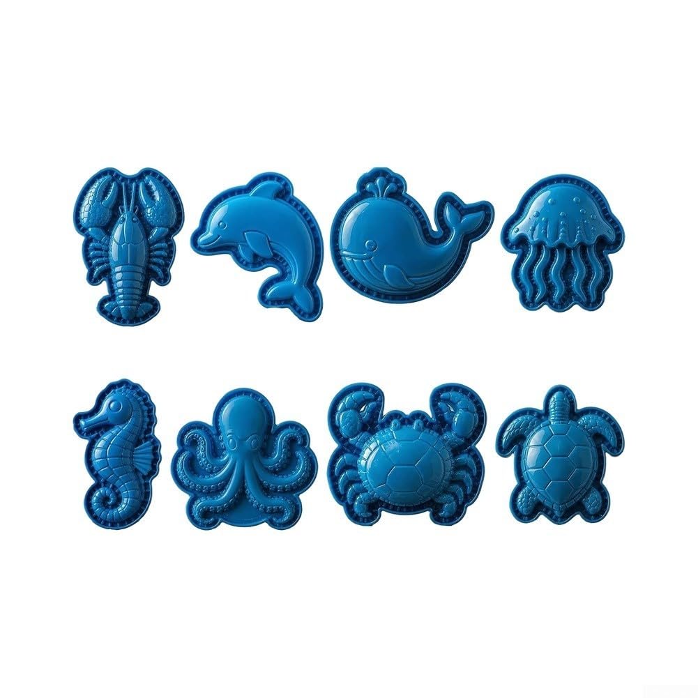 8-Piece Hand Pie Press Set Shapes Plastic 8-Piece Hand Pie Press