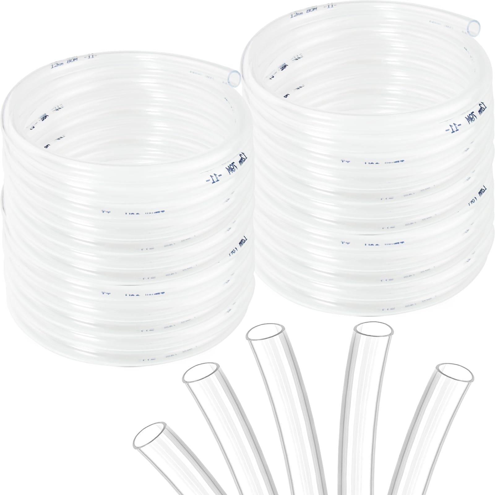 Clear Vinyl Tubing Clear Tubing Clear Hose PVC Tubing (3/4" ID x 1” OD x 25 Feet)