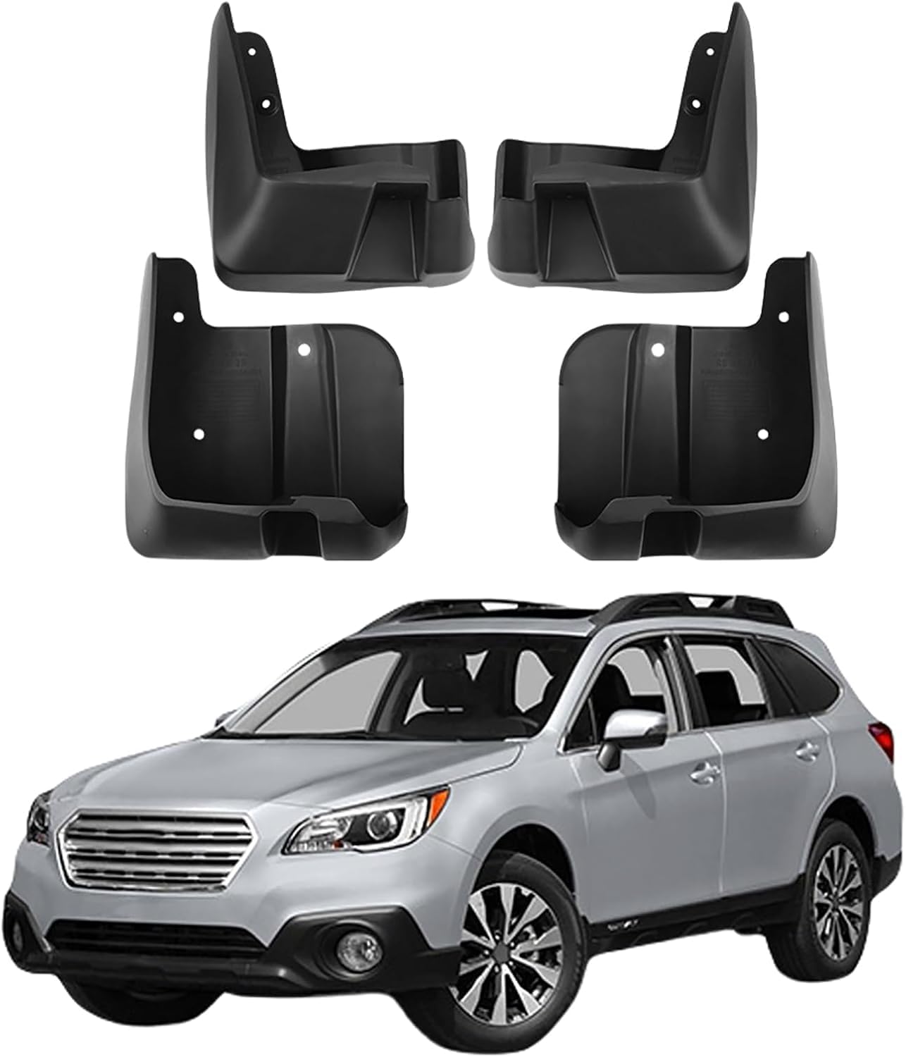 NYSLDSCO 4Pcs Premium Mud Flaps for Subaru Outback 2015-2020 Front and Rear Splash Guards Durable Mudguards Protection Against Road Debris