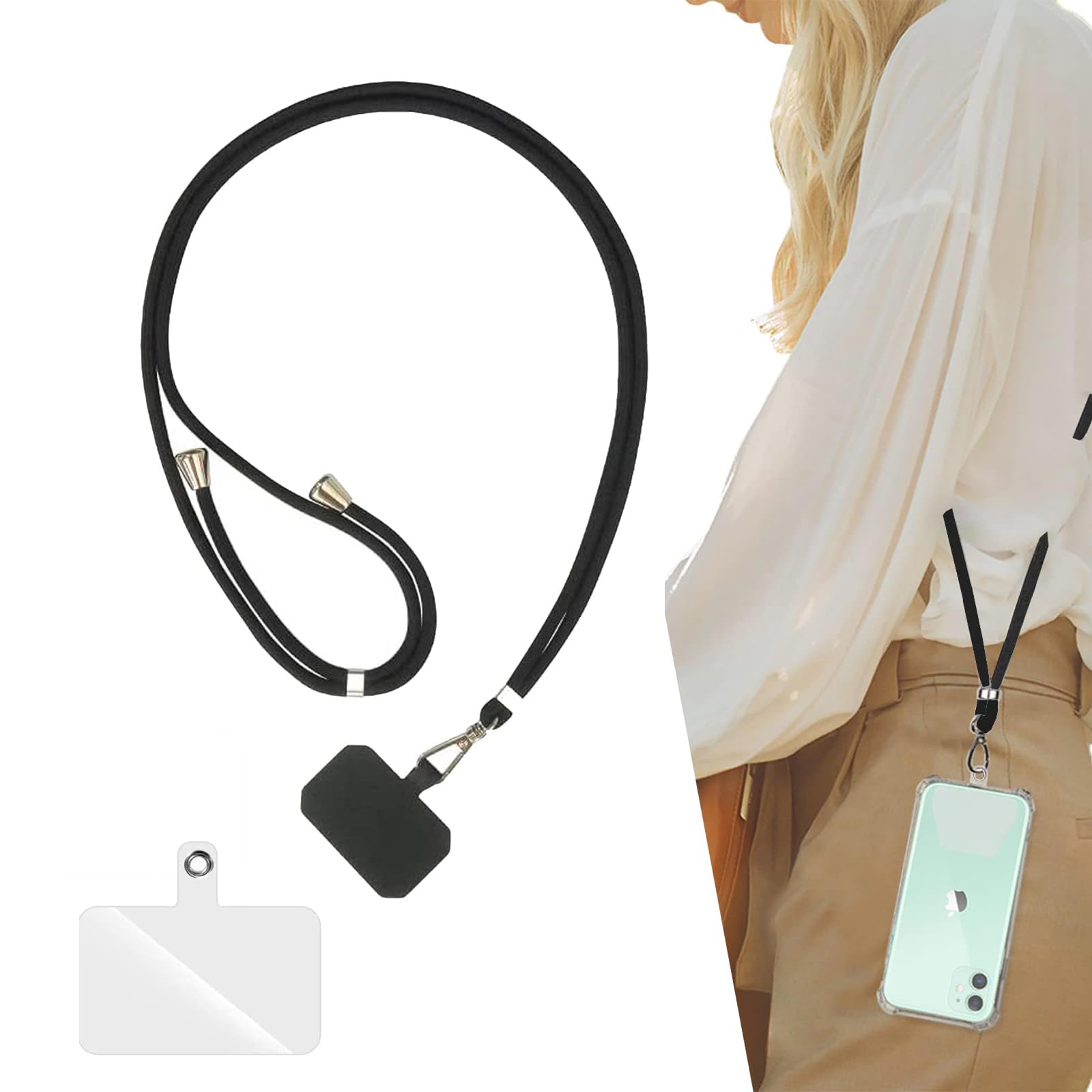 Amazon.co.jp: 2枚ガスケット付き スマホショルダー 長さ調整可能