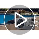 35100 BTU Electric Pool Heater For Inground Pool 10000 Gallon Above Ground Pool Heater Swimming Pool Heater Pump Heating or Cooling WiFi Control Schedule 220V 60HZ