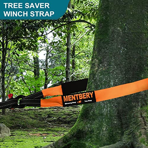 Mentbery Recovery Strap, Snatch Strap 31768 Lbs(Break Strength Lab Tested), Heavy Duty Tow Strap 3" X8' For Atv, Snowmobil. #TOP5