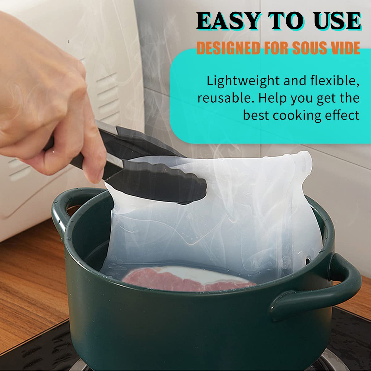 Reusable Sous Vide Container Reusable Sous Vide Bags (2-Pack