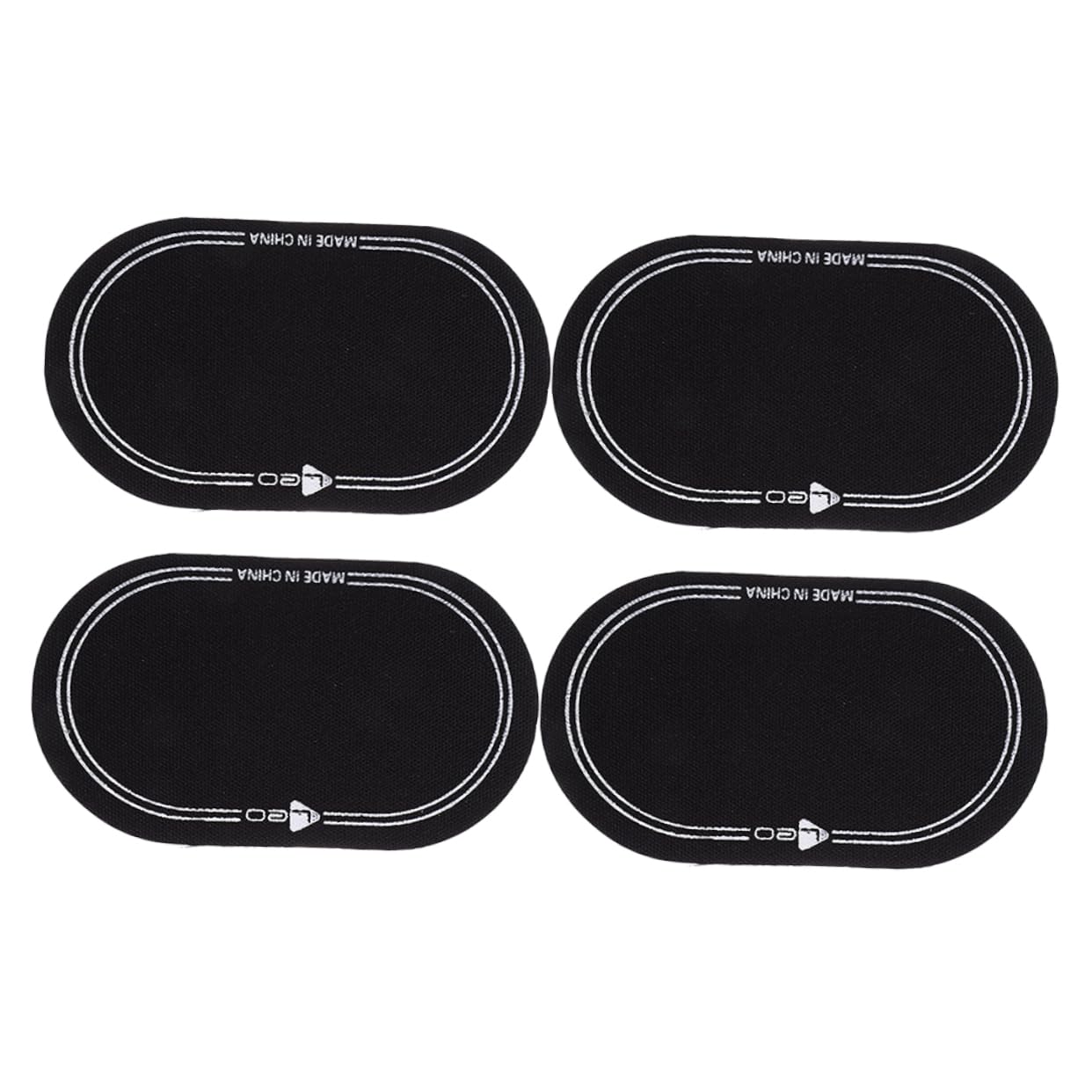 Garneck Bass Drum Protector Kit 4pcs Double Pedal Patch Drumhead Stickers Kick Drum Mute Pad Drumhead Protector Self-adhesive