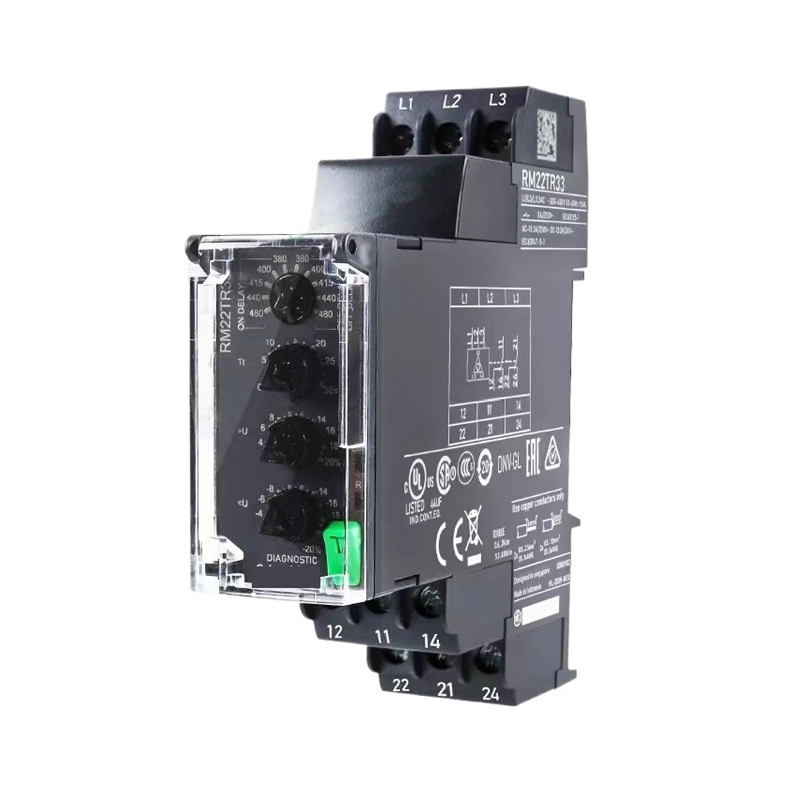 ZVQYSGIW RM22LG11MR RM22LA32MR RM22TG20 RM22TR33 RM22TR31 Phase Sequence Relay(RM22LA32MR)