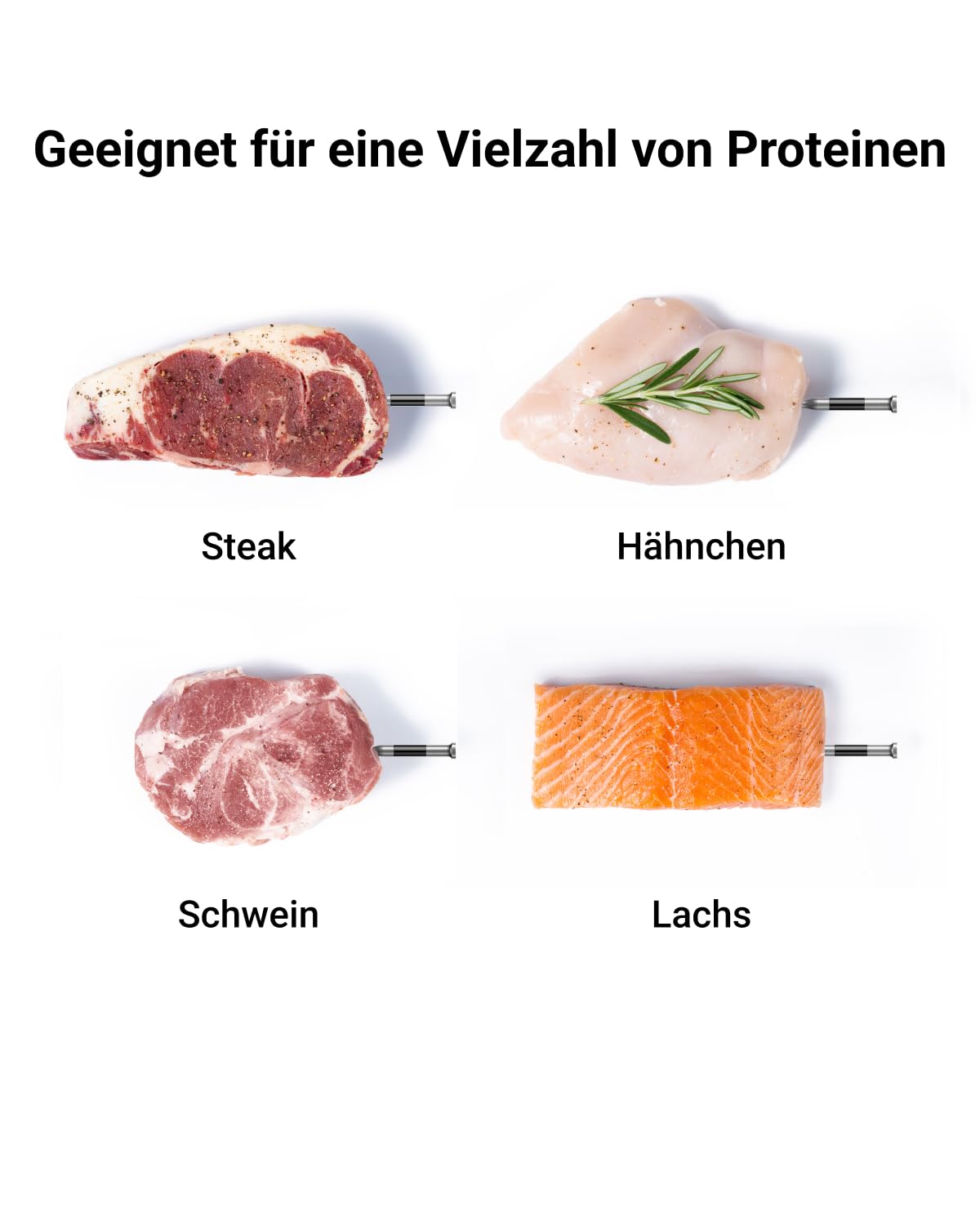 ThermoMaven Fleischthermometer Kabellos, Sub-1G 10X Signal Grillthermometer | 915m Reichweite, Smart Display-Basis & App, NIST-Zertifiziert ±0,3 °C, Bratenthermometer für BBQ, Smoker, Grill, Backofen