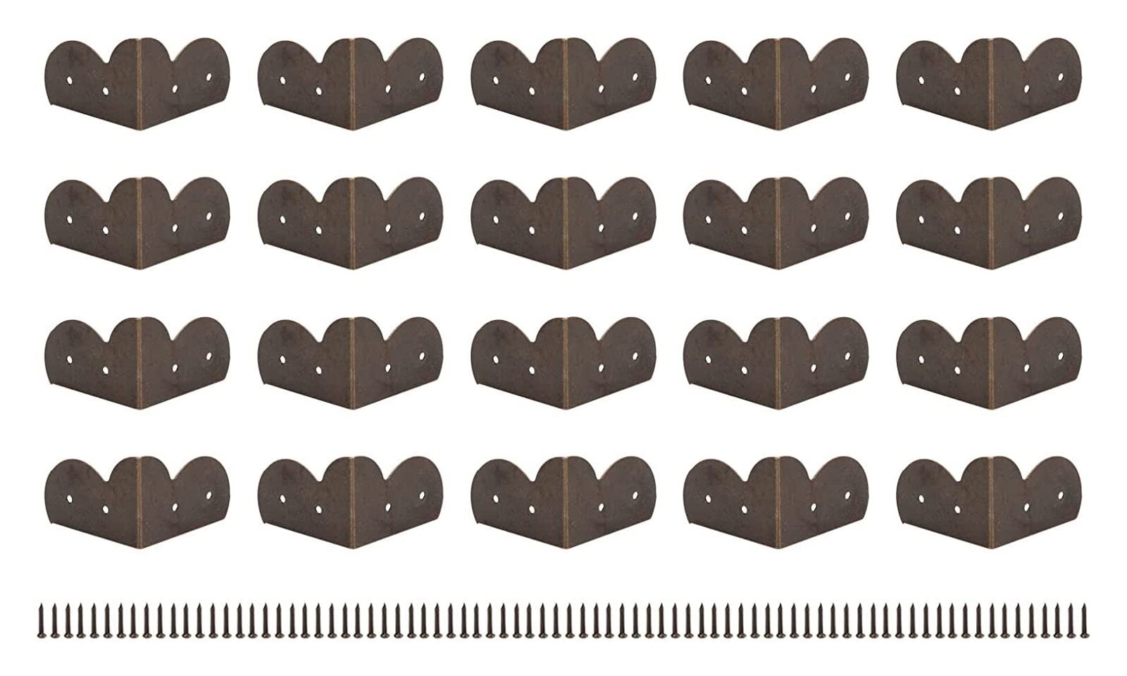 Paraspigoli, Angoli Decorativi for scatole in Bronzo Antico