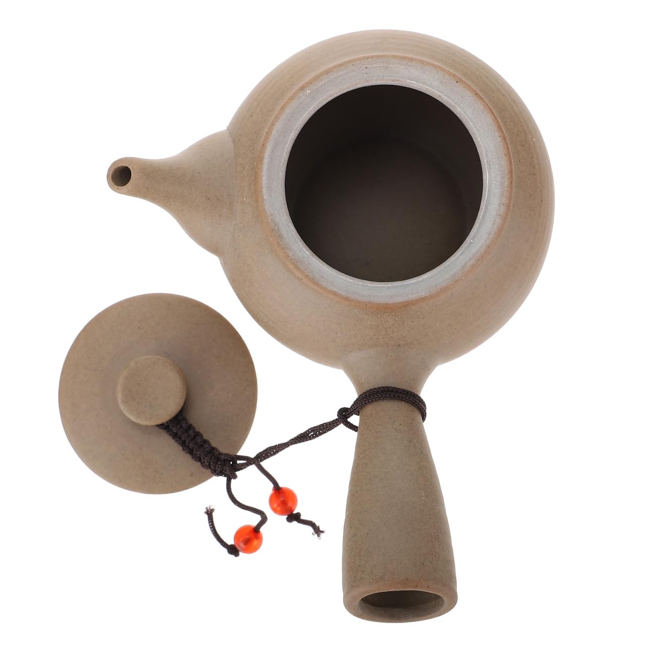 YARNOW Kyusu Teebereiter Chinesische japanische Teekanne mit Seitengriff Keramik Teekanne Porzellan Wasserkocher für losen Tee Büro Zuhause Restaurant Teetrinker
