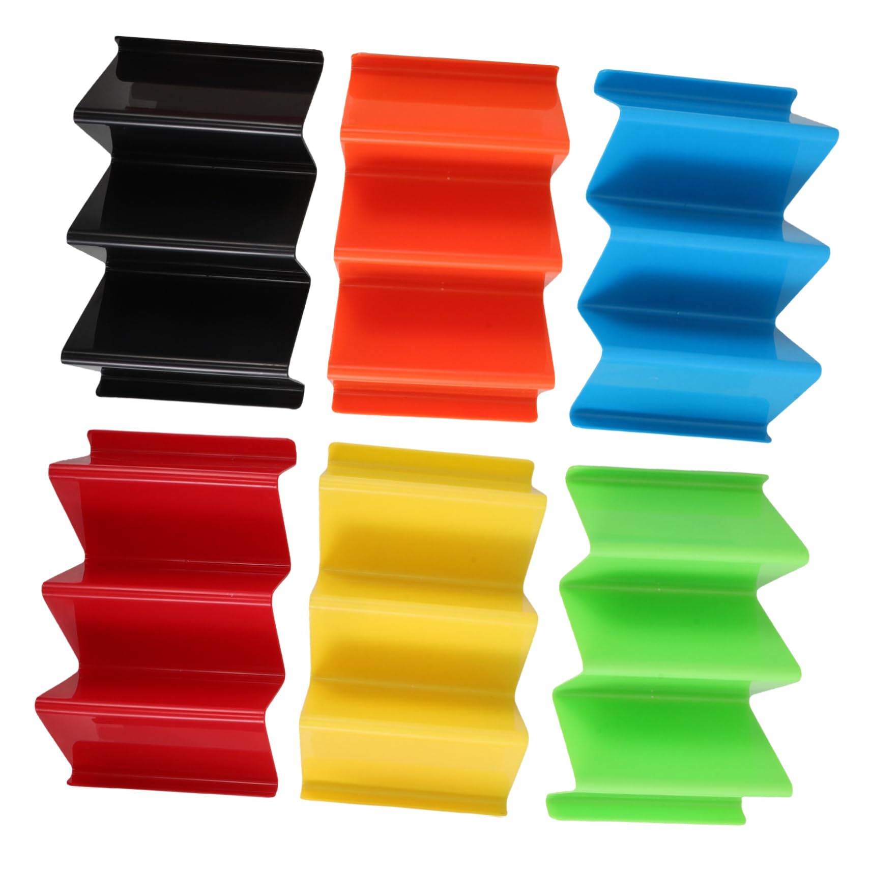 Unomor 6pcs Taco Holder Stand Stylish Tortilla Rack for Tacos Burritos Pancakes Easy Clean Ventilated Design for Parties Kitchen Display Modern Sturdy Support