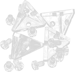 TEHAUX 4 Sets Corner Brackets Clear Transparent Right Angle Connector Corner Bracket