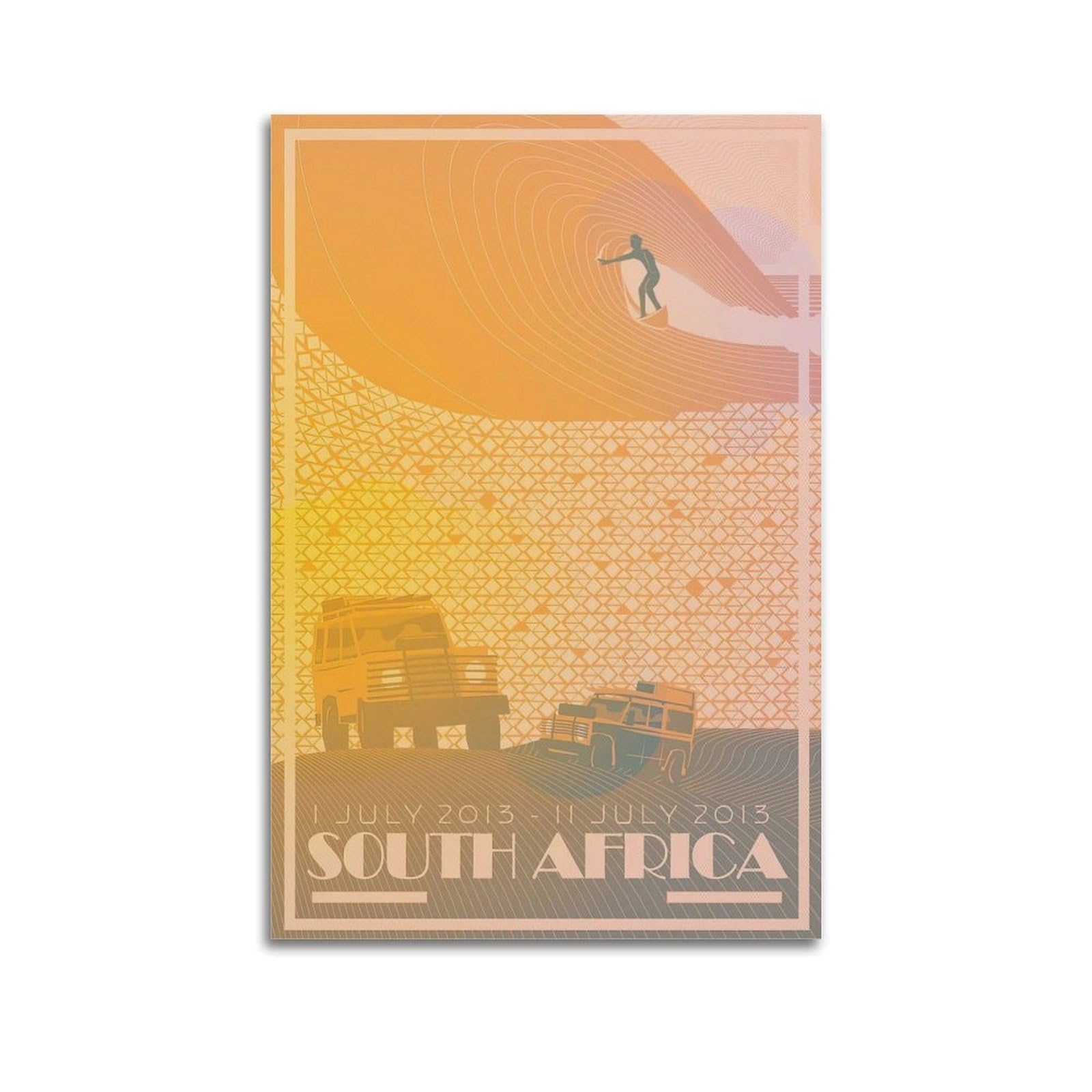 DLJGDS Vintage Travel Poster South Africa - Africa Decorative Painting Canvas Wall Posters And Modern Family Bedroom Decor 24x36inch(60x90cm)