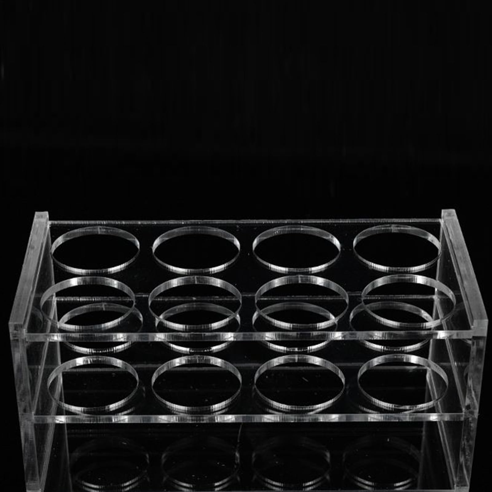 Portatubos Soportes para Tubos de Laboratorio Expositor Acrílico 8 Huecos Almacenamiento Educativo