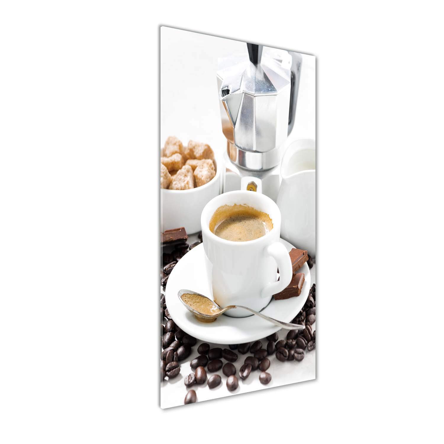Image sur verre acrylique Tulup 50x125 | Déco mural cuisine café brun