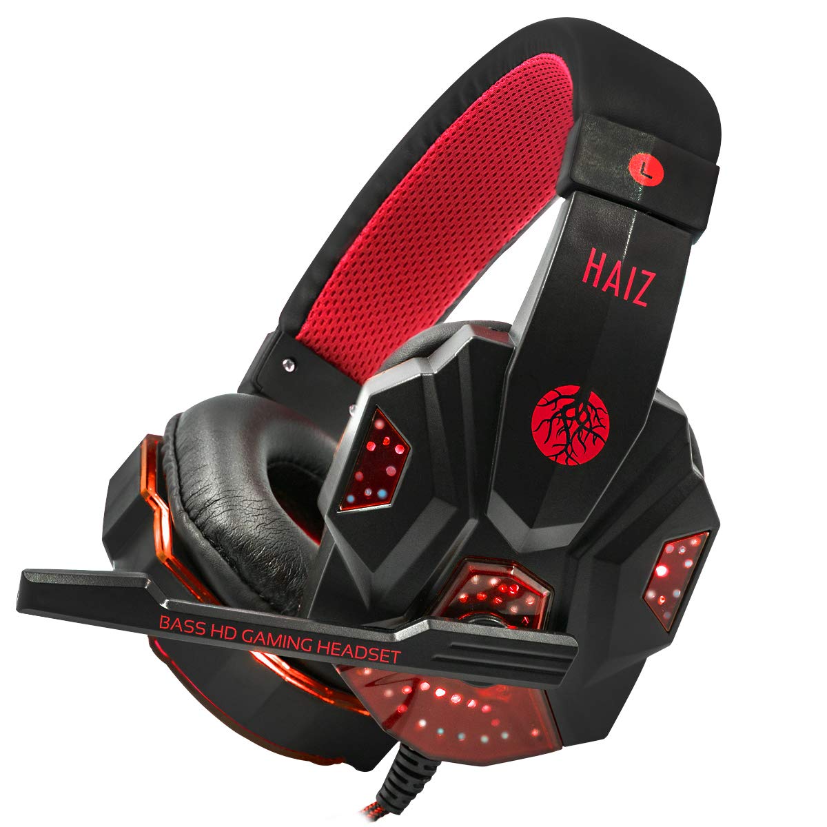 Haiz Fone de Ouvido Headset Gamer Deneb Headphone Vermelho HZ-1802