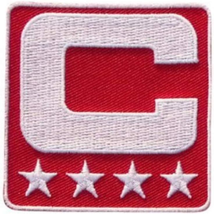 Red Captain C Patch Iron On for Football Jersey (Tampa Bay)