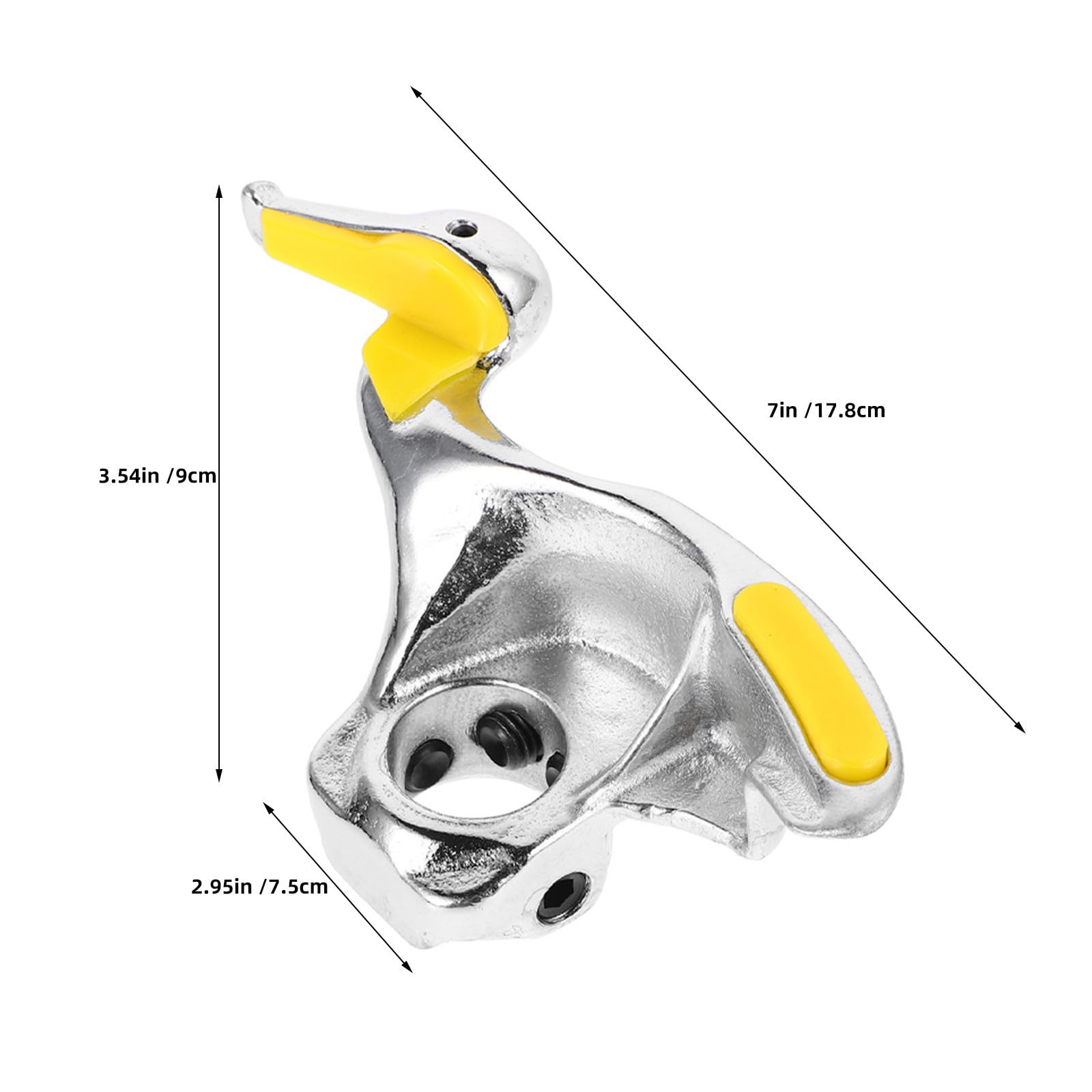 NUOBESTY Strumento Smontaggio Pneumatici con Inserti Protettivi in Nylon Testa Becco d Anatra per Cambio Gomme Auto e Moto Morsetto Cerchioni con Protezioni