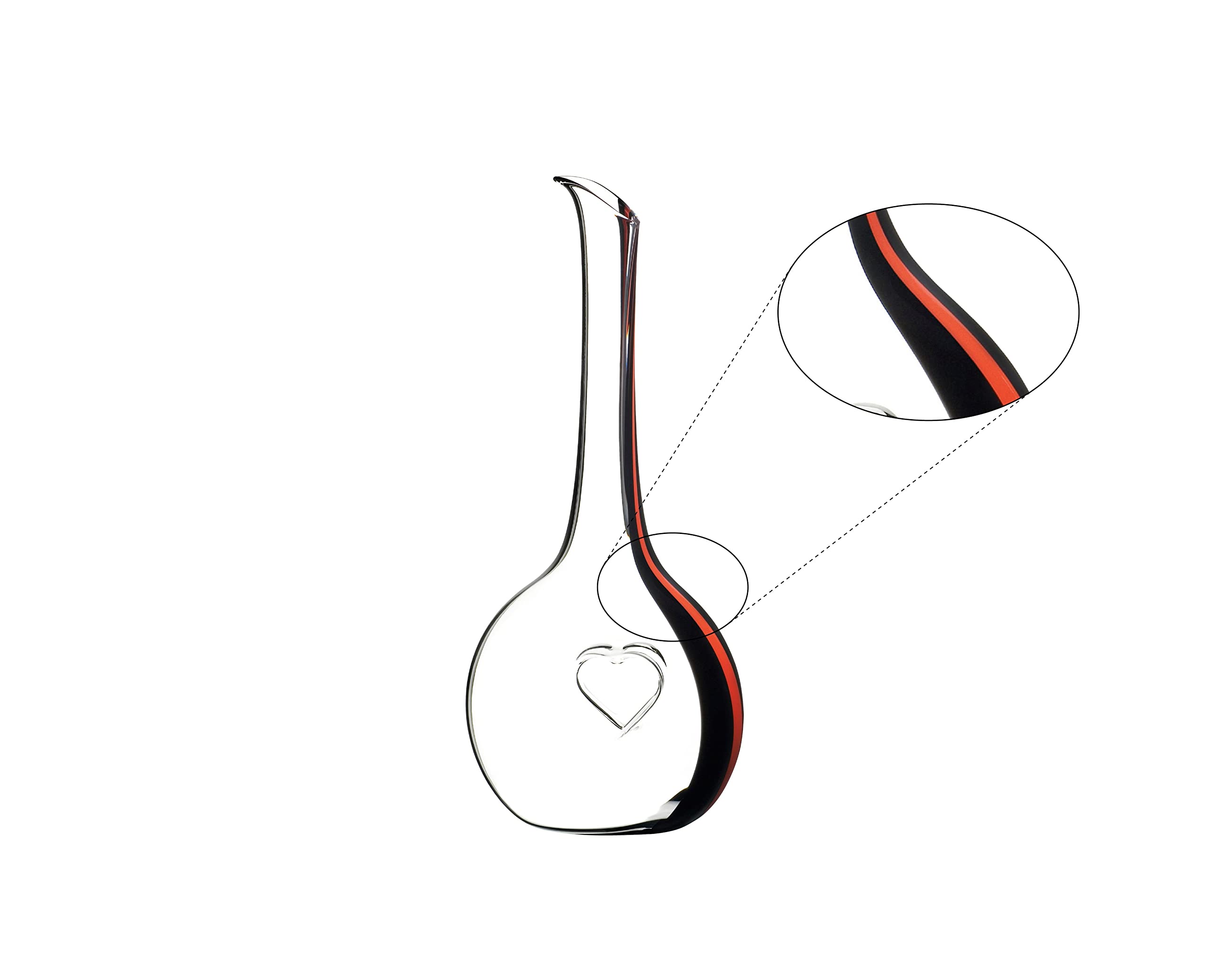 Riedel Black Tie Bliss Dekanter, rot