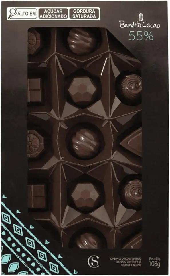 Caixa de Bombons Mini Show Bendito Cacau108g Cacau Show