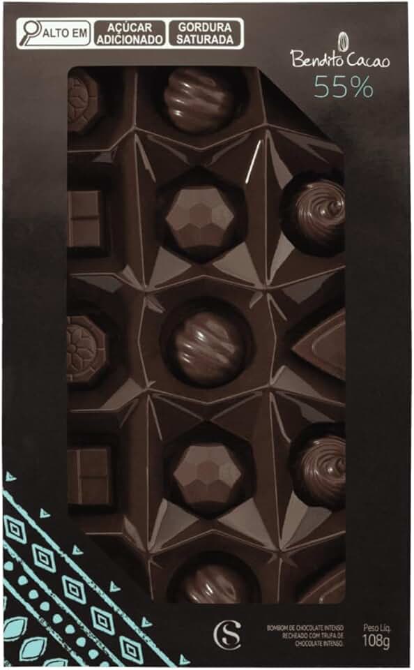 Caixa de Bombons Mini Show Bendito Cacau108g Cacau Show