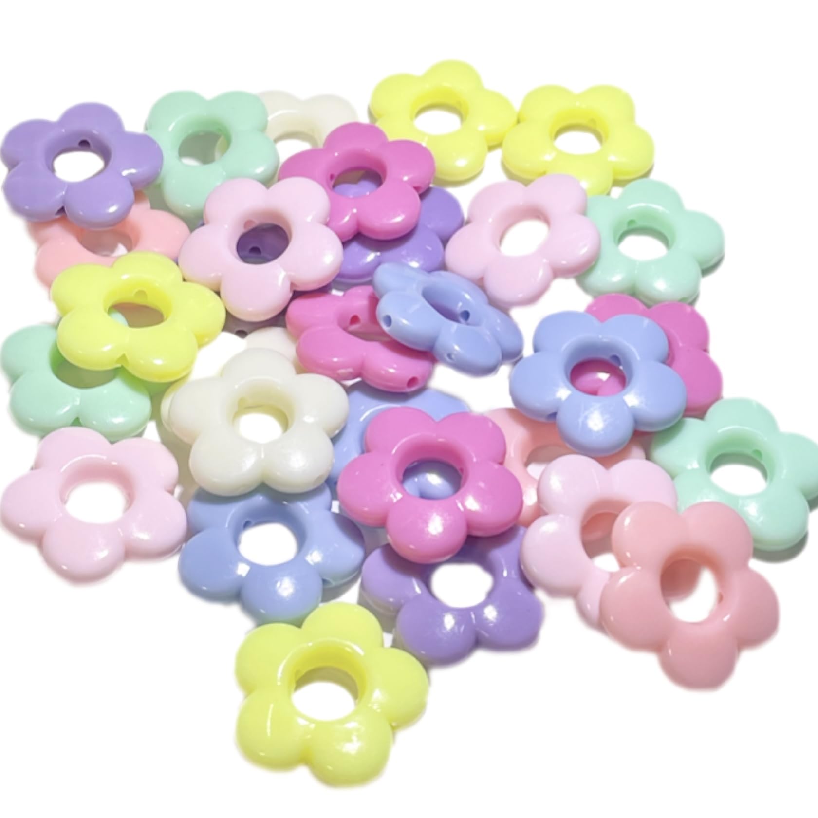 Amazon.co.jp: フラワービーズ 花のビーズ アクリルビーズ ビーズ 