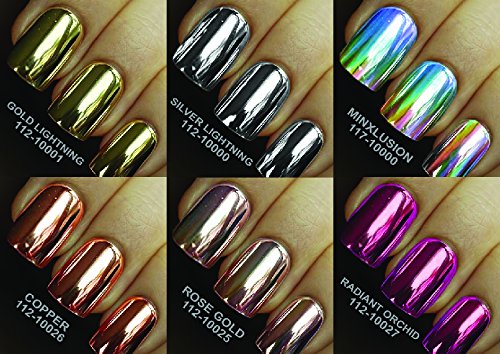 Amazon.com : Minx Nails, Out for Blood Chrome,Cheetah Red Gold 