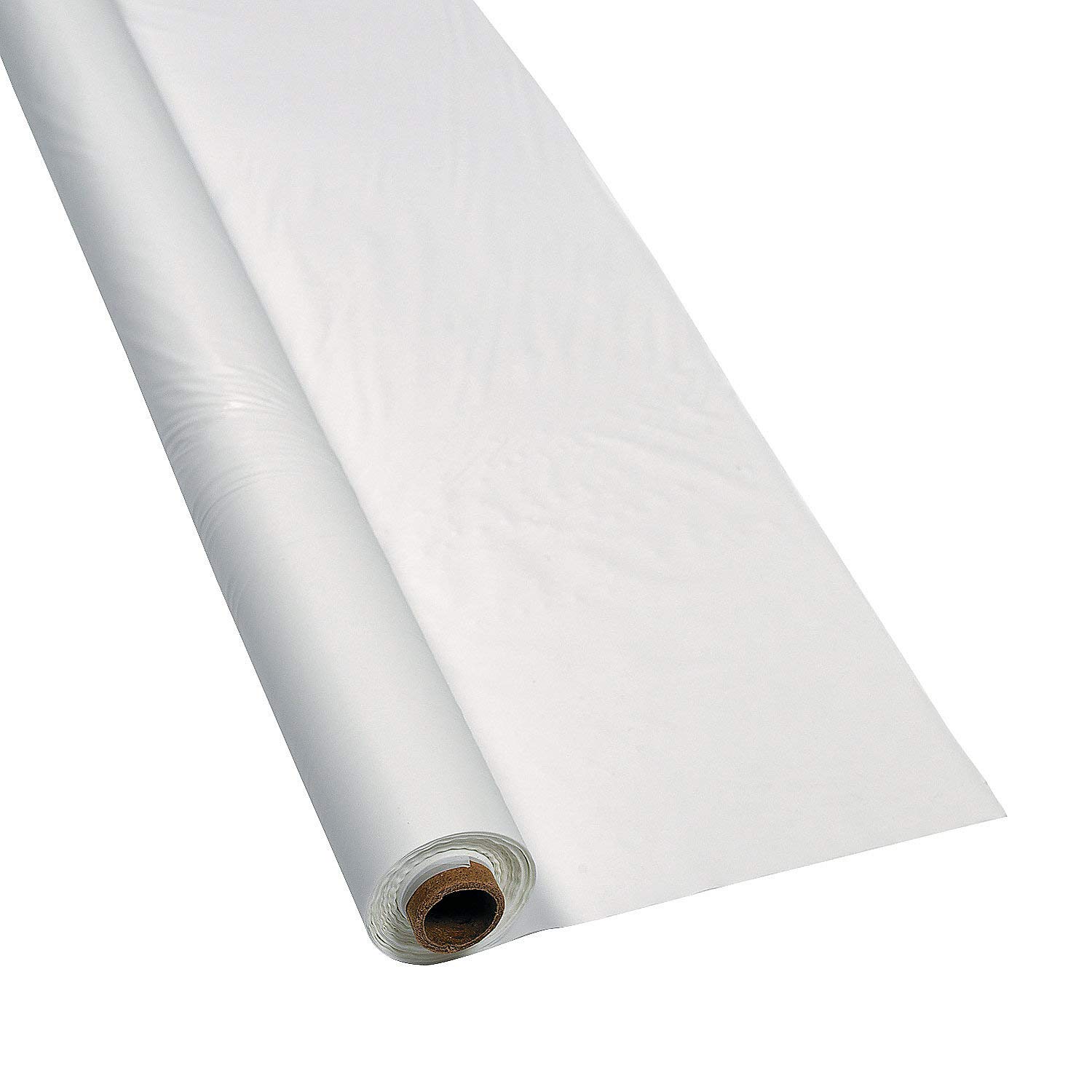 Fun Express White Tablecloth ROLL (40 X 100') - Party Supplies - 1 Piece