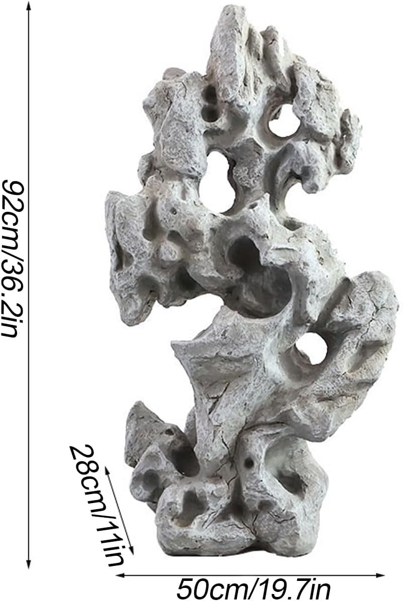 Fake Rocks, Lightweight Landscape Rocks, Multi-Purpose Decorative Stones, for Aquarium Décor, Garden Photography, Landscaping, Yard Décor, for Indoor & Outdoor Use(50*28*92cm/19.7*11*36.2in)
