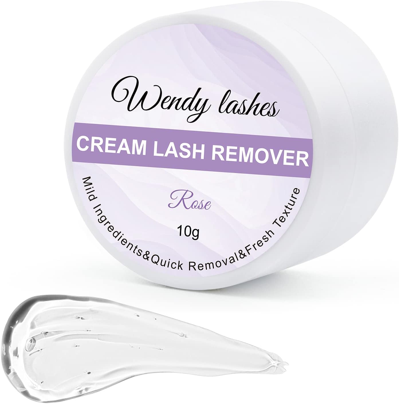 Lash Remover for Lash Extensions/Lash Clusters Cream Lash Glue Remover 10g Effectively| Low Irritation for Sensitive Skin Lash Extension Remover Easy Removal(Rose)