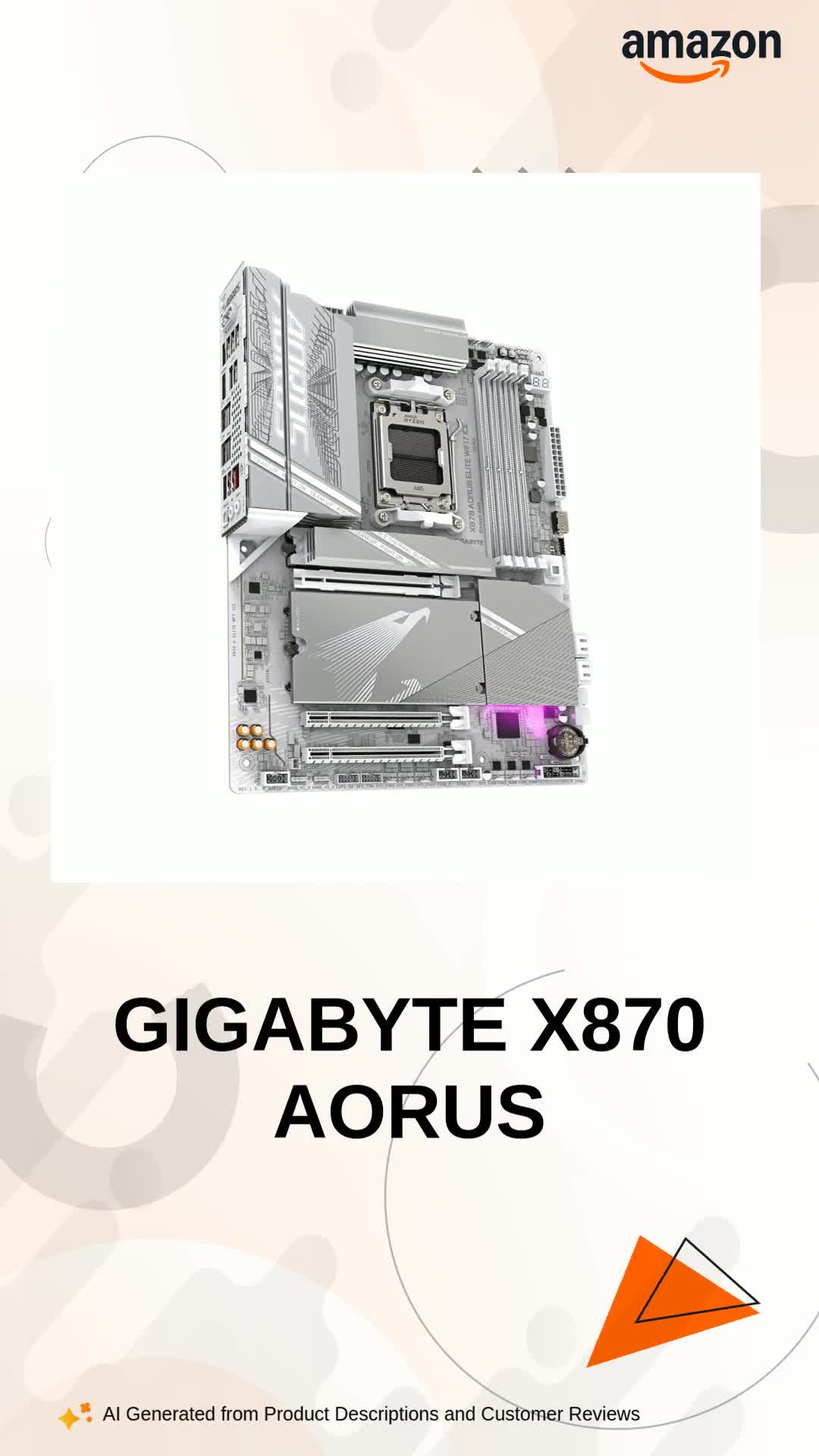 t*t様 GIGABYTE X870 AORUS ELITE WIFI7 ICE GIGABYTE X870 AORUS Elite WIFI7 ICE AMD AM5 LGA 1718 Motherboard