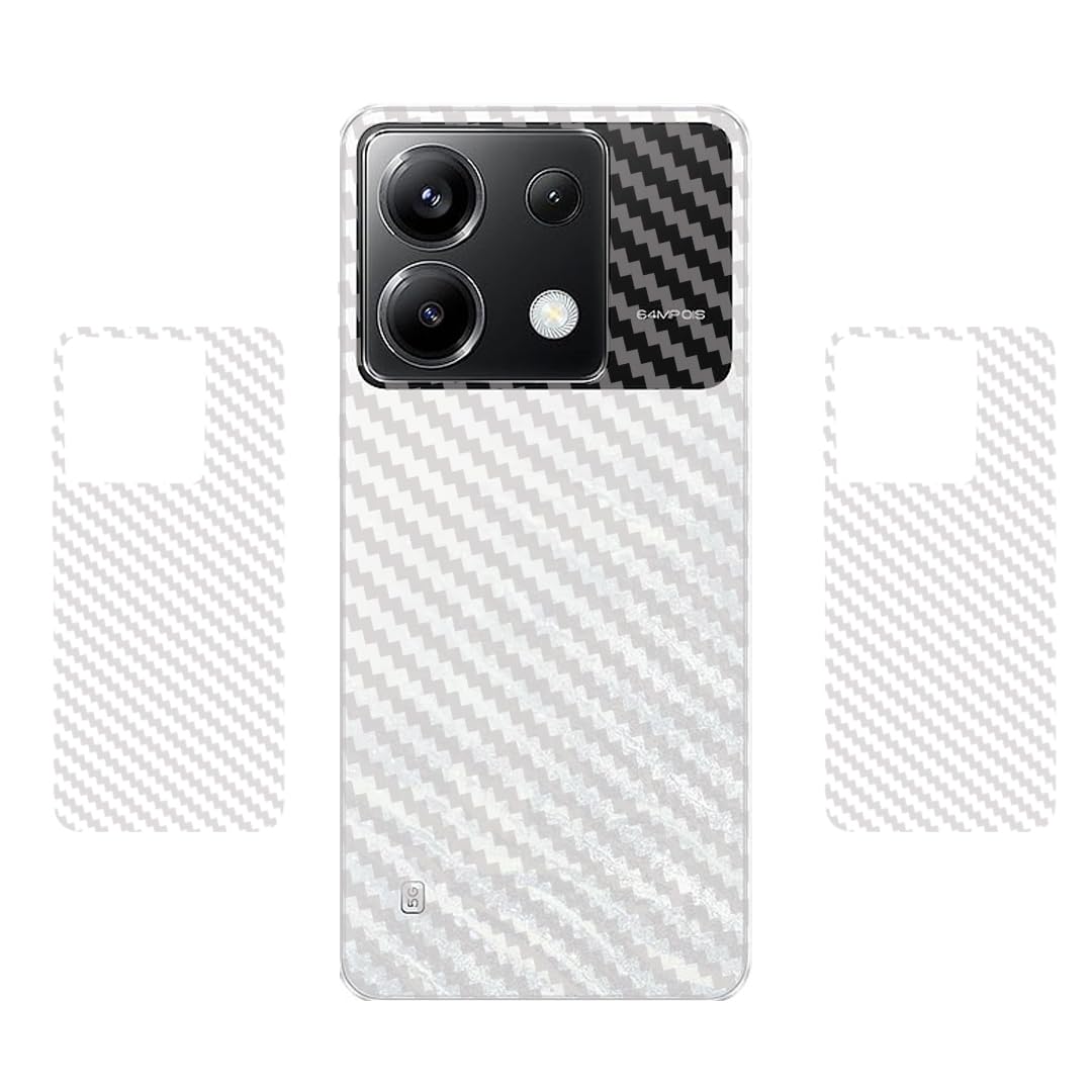Berries™ (Pack of 2) Back Lamination Skin Compatible for Poco X6 5G || 3D Carbon Fiber Ultra-Thin Protective Film (Transparent) with Easy Installation KIT (B0CSBLNSHN) Amazon Price History, Amazon Price Tracker