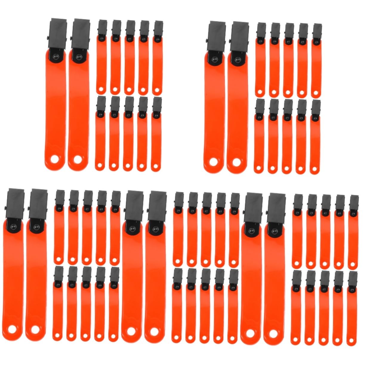 Kisangel Porte-étiquette Fluorescent Support d'arbre Réflecteurs Rester Marqueurs D'allée Dirigé Route Clip Lumière en Cours D'exécution Marqueurs De Peinture PVC