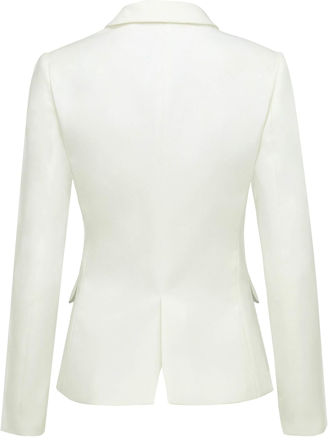 luvamia Women's Long Sleeve Formal Notch Lapel Button Down Blazer Pockets Jacket - Image 2