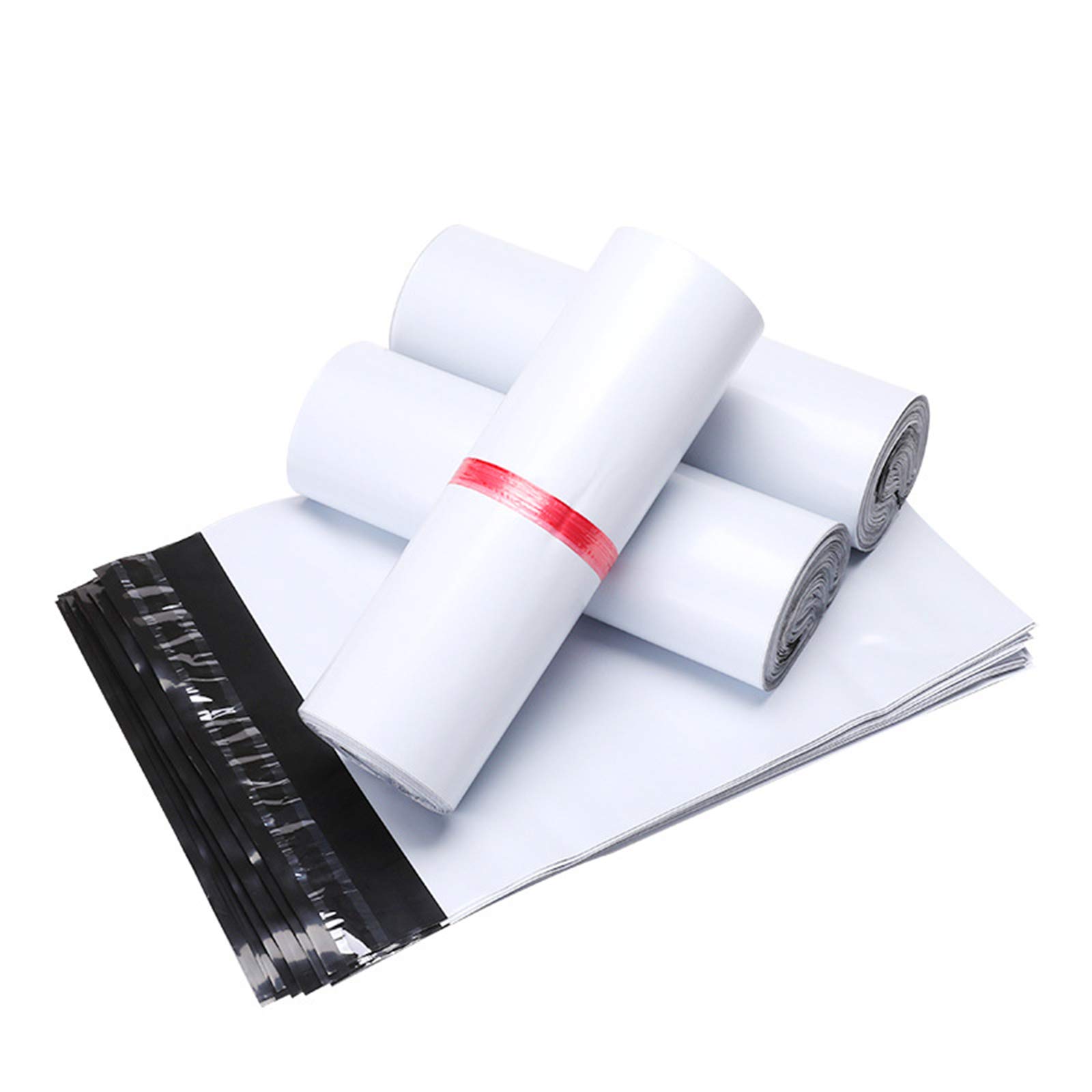 ePack 50 buste per spedizione, 48,3 x 61 cm, bianche in poli poli da 2,5 mm, con autoadesivo, impermeabile e antistrappo (#8)