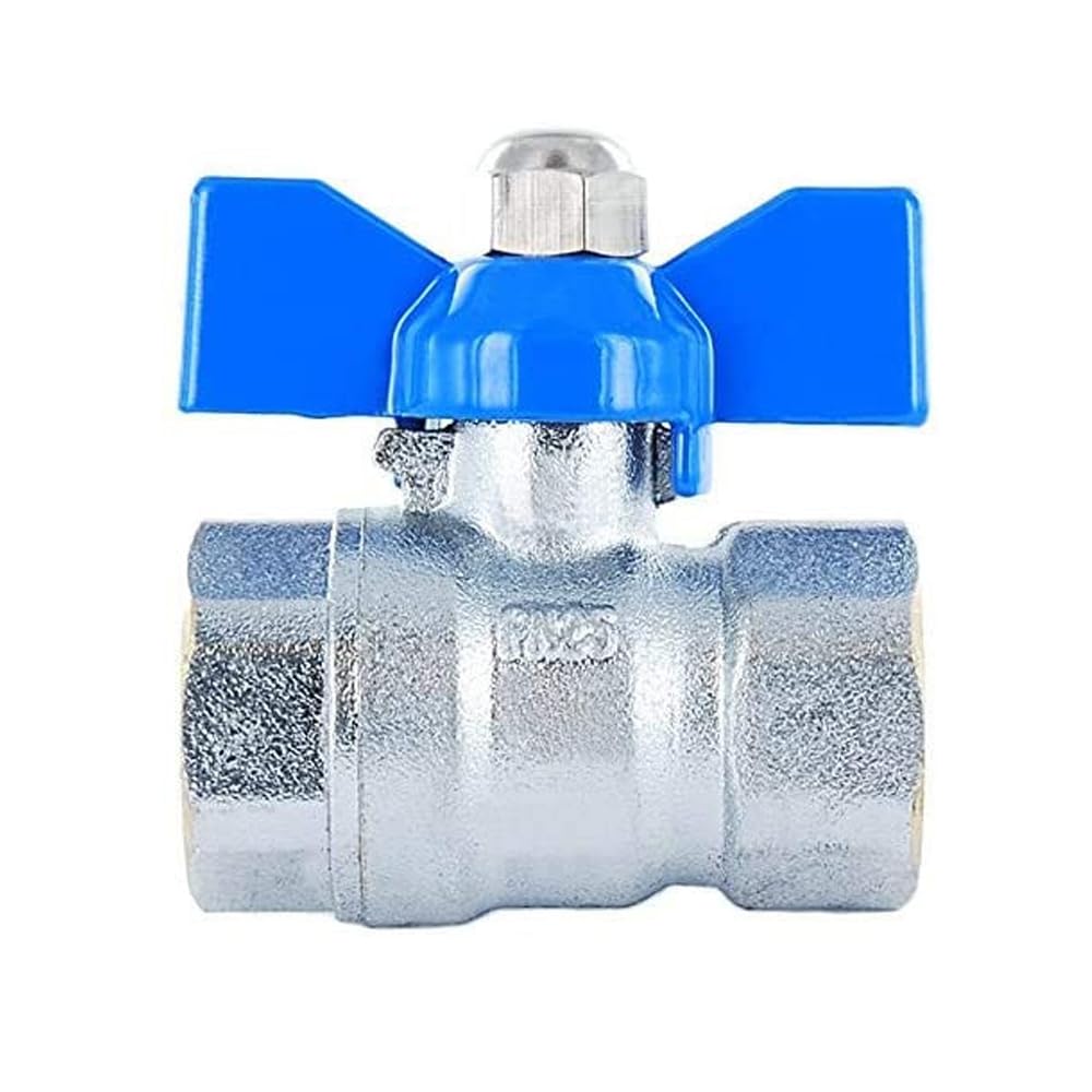 Suinga Valvula Esfera 3/4'' PN25 | Pack 4 Valvulas de Bola Rosca Hembra-Hembra 3/4'' | Maneta Metalica Reversible | Valvula Metalizada de Alta Resistencia