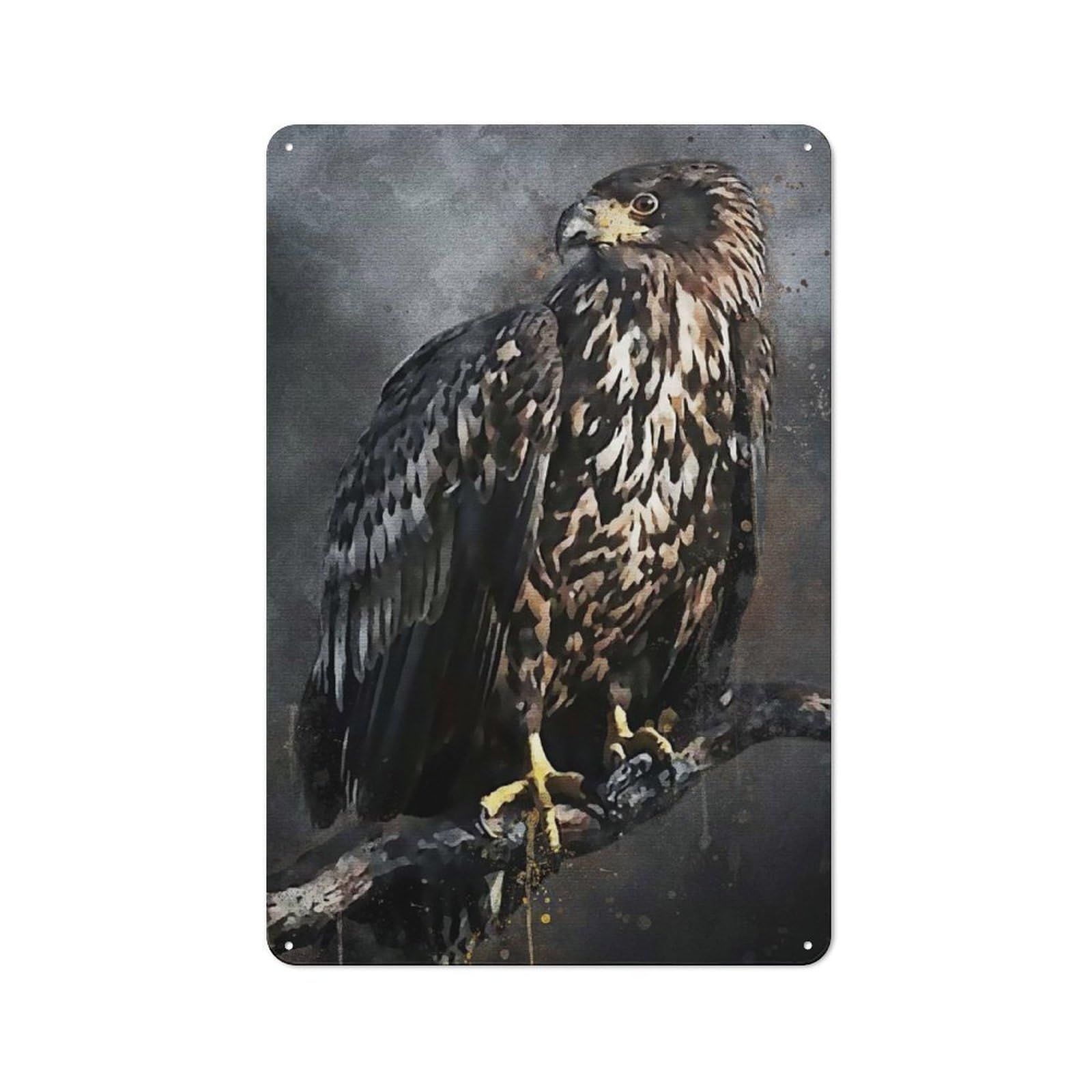 Junmoney Style-5 White Tailed Eagle Industrial-Style Tin Sign 30X20cm For Garage Or Workshop, For Garage, Workshop And Man Cave Decoration