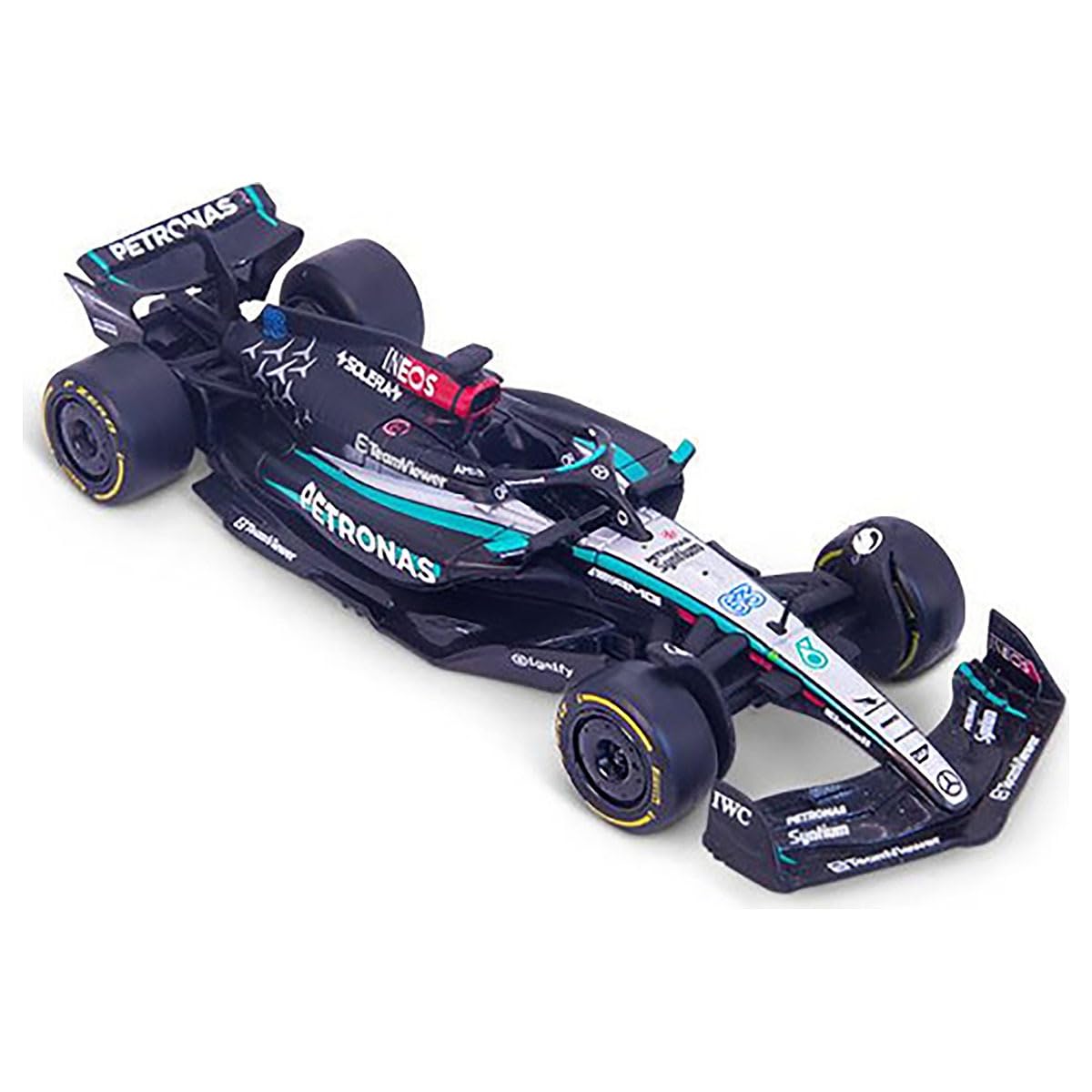 Bburago F1 Formula 1 MERCEDES AMG W15 (2024), RUSSELL, Incredibly Detailed Die-Cast Replica Collectible Race Car Model - Image 3