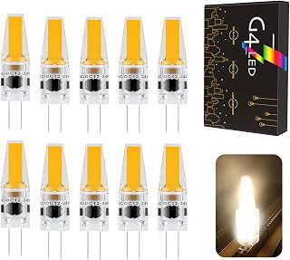 G4 Led Ampüller, 3W G4 LED Ampüller, Sıcak beyaz 3000K 270LM, 30w Halojen için Değiştirme, AC/DC 12V-24V Led Ampüller G4, Titreşimsiz Kısılabilir 360 ° Işık Açısı, 10 adet