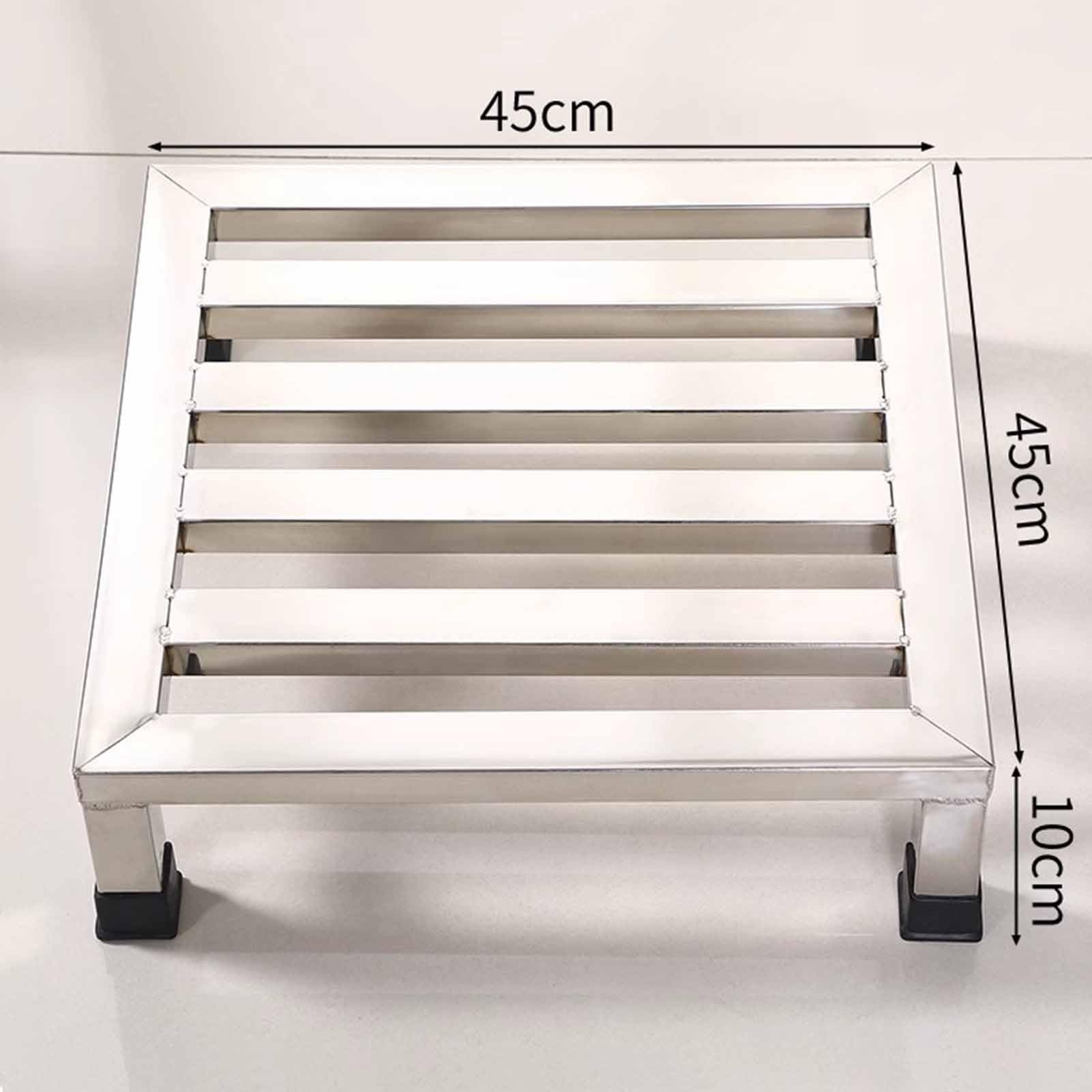 Elevador de electrodomésticos resistente, soporte de piso de acero inoxidable, soporte rectangular para lavadoras y refrigeradores