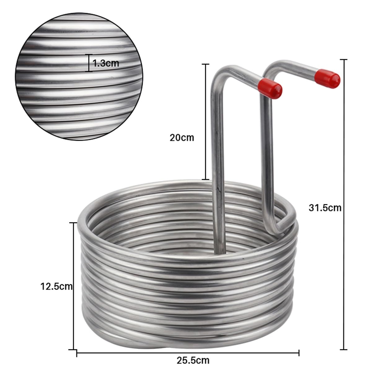 WESTUX Serpentín De Enfriamiento De Cerveza, Serpentín De Enfriamiento De Acero Inoxidable For Enfriador De Mosto De Elaboración Casera De Cerveza (Size : 8m)
