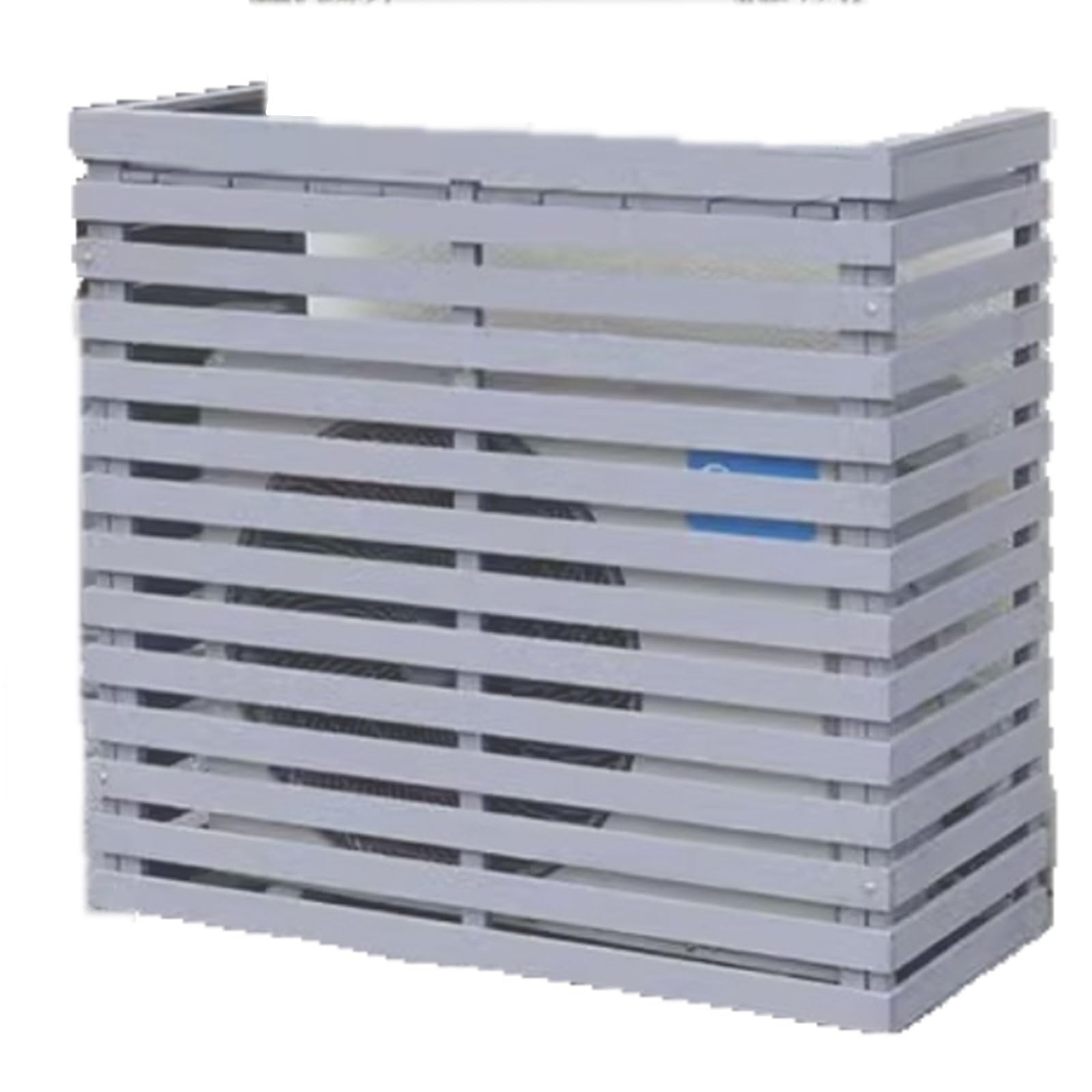 MESCXTY Air Conditioner Cover - Solid Wood Privacy Screen for Outdoor Units, Functional Storage and Aesthetic Fence
