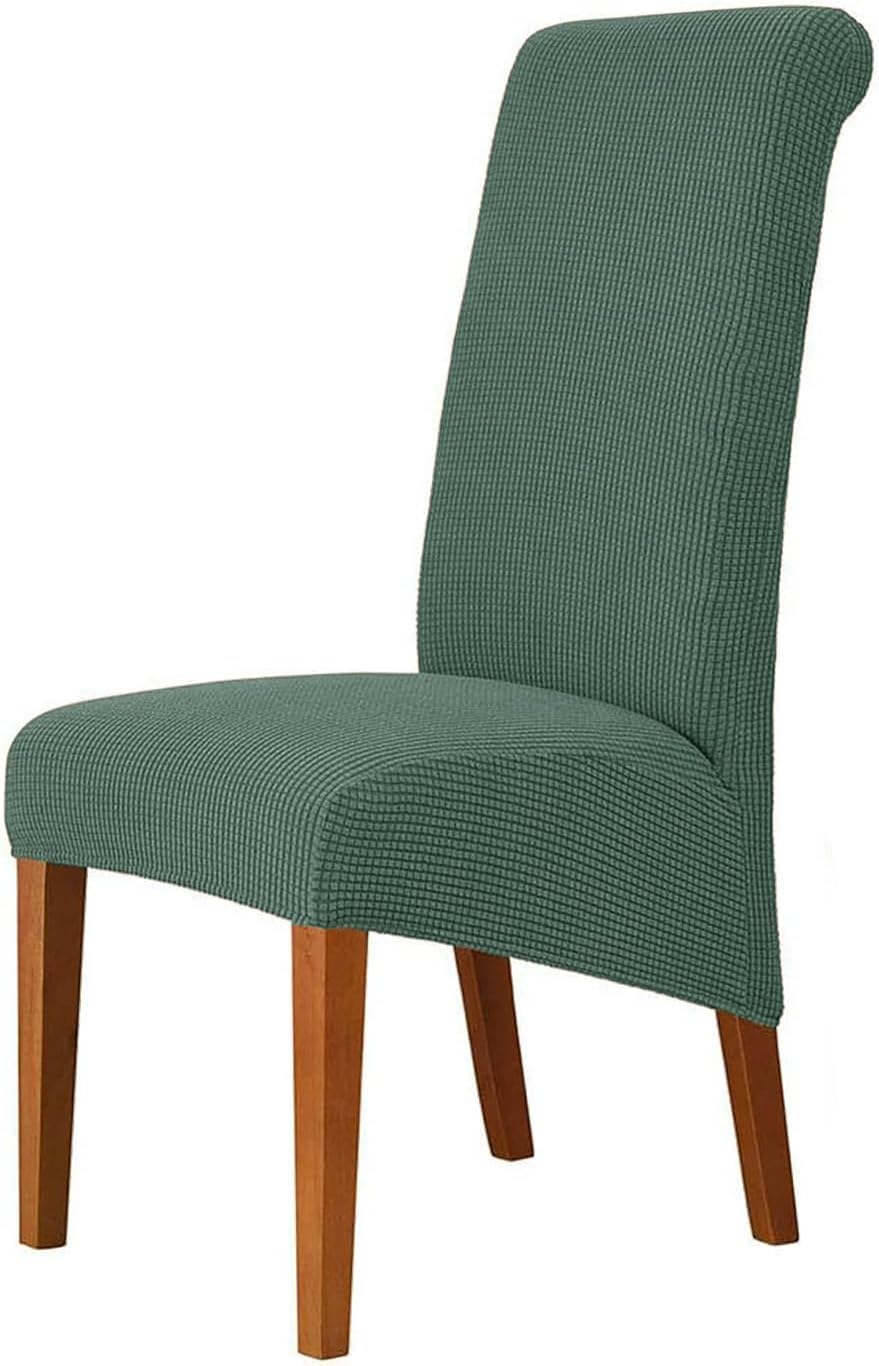 Housses de chaise grandes extensibles lavables vert clair lot de 4 stretch XL