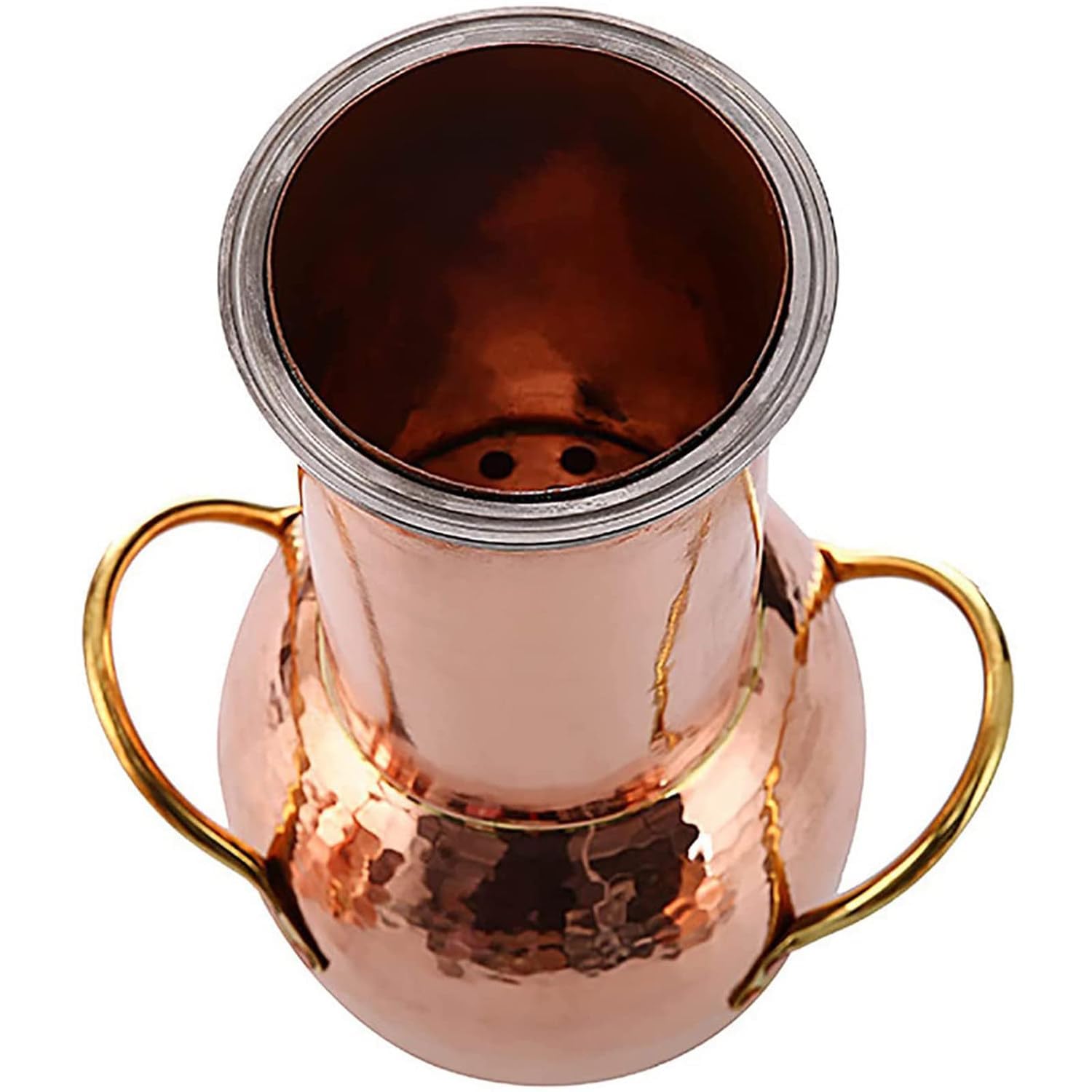 Kit de alambique de cobre con termómetro, destilador profesional para whisky, Moonshine y aceites esenciales | Configuración completa de destilación doméstica