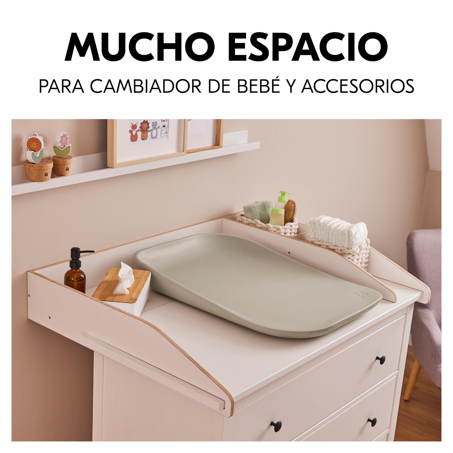 hauck Cambiador para Cómodas 104 x 78 x 15 cm, Combine N Change White