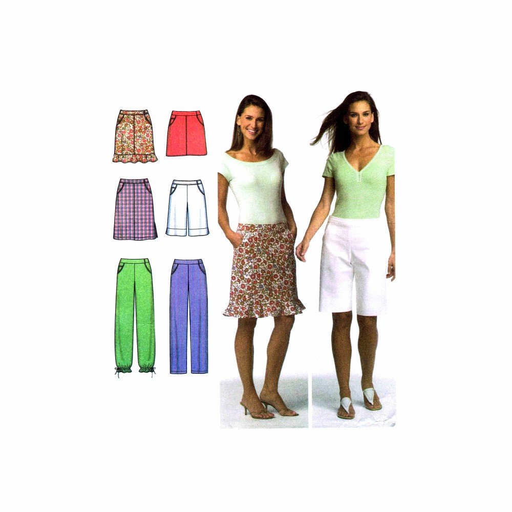 Patron short et pantalon femme Simplicity 4701 pour coudre à vos mesures taille 36-38